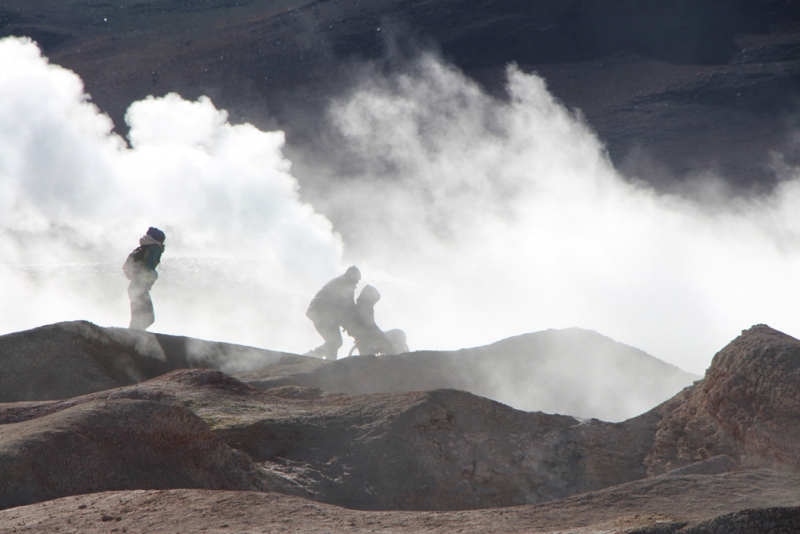 Geysers et fauteuil roulant