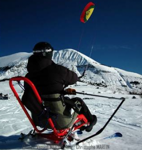 Handi-snowkite nouvelle discipline handisport