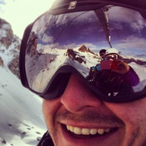 Jean Michel Hittinger et Andy Houghton à la Plagne