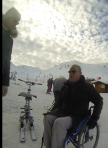 Laurent Lejard journaliste handicap à la Plagne