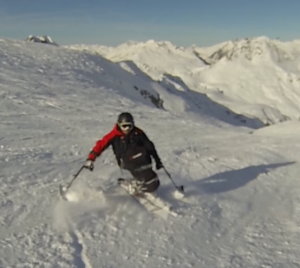 360° glissé en ski assis