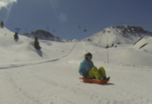 luge adaptée pour handi-lugeurs - la Plagne