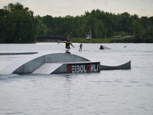 Sit-wakeboard wakepark Italie