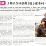 Tarentaise Hebdo tour du monde handicap