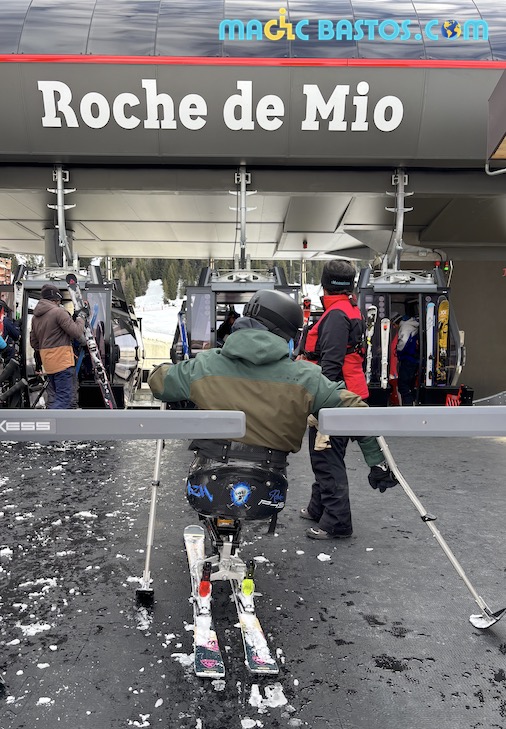 Télécabine Roche de Mio accès handiski
