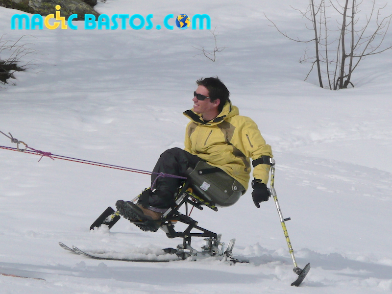 Rando fauteuil ski tractée Chamonix Aiguilles Rouges